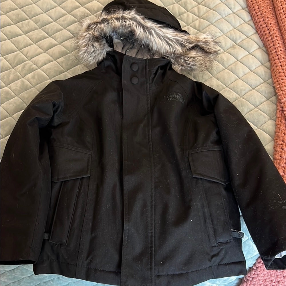 The North Face Black Parka with Faux Fur Hood
